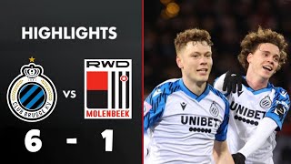 Club Brugge vs RWD Molenbeek 61 Highlights  FC Bruges  RWDM Résumé  Jupiler Pro League 2023 D1A [upl. by Anicul]