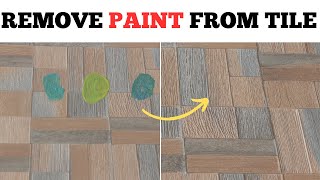 How to Remove Paint from Floor Tiles with Home Remedies [upl. by Marella]