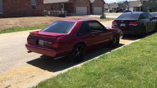 50 Foxbody Mustang with B303 Cam and Open Offroad HPipe [upl. by Winou]