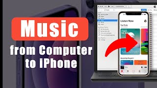 How to Transfer Music from Computer to iPhone Add Music to iPhone without iTunes or USB Cable [upl. by Annawad322]