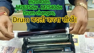 Kyocera m2040dnM2635dwM2540dw drum changes kyocera m2040dn drum Replenishment [upl. by Aihsotan179]