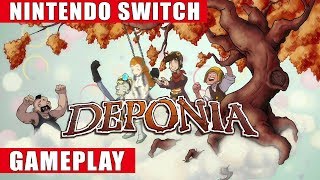 Deponia Nintendo Switch Gameplay [upl. by Lemay]