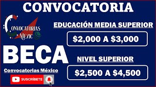 BECA de 2000 a 4500 pesos Educación Media Superior y Superior Convocatoria UAEMEX 2022 [upl. by Ondine]