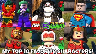 My Top 10 Favorite Characters in LEGO DC Super Villains [upl. by Wilow971]