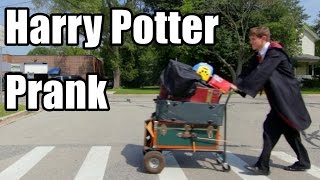 Harry Potter Platform 9 and Three Quarters Prank [upl. by Fernanda]