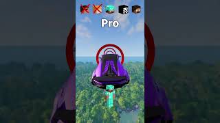 NOOB vs Girl vs PRO vs HACKER vs HEROBRINE Car Jump Challenge 😂 🚗 shorts beamngdrive [upl. by Loux]