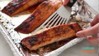 SoyGlazed Salmon with Watercress Salad  Everyday Food with Sarah Carey [upl. by Vi981]