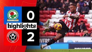 Blackburn Rovers 02 Sheffield United  EFL Championship highlights [upl. by Princess]