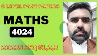 Cambridge past paper Maths 402412Q 123MJ23 [upl. by Meela183]