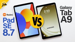 BETTER SMALL TABLET Redmi Pad SE 87 vs Galaxy Tab A9 [upl. by Naihtniroc]