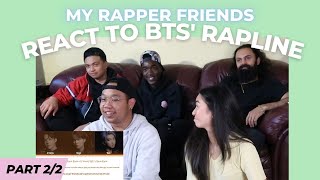 BTS Rap line Reaction by my friends Part 22  Local Canadian Rappers react [upl. by Obed557]