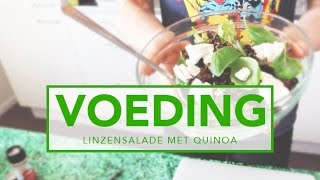 Linzensalade met Quinoa en Geitenkaas  Voeding  Workoutsquadnl [upl. by Arehc589]