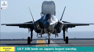 Defence NewsUS confirms deployment of THAAD in Israel US F 35B lands on Japan’s largest warship [upl. by Alaikim]