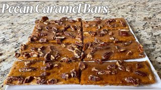 Delicious Pecan Caramel Bars [upl. by Mcbride]