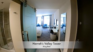 Harrahs Las Vegas Room Tour  Valley Tower King [upl. by Netfa3]