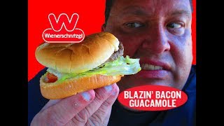 Weinerschnitzel® Blazin’ Bacon Guacamole Burger REVIEW [upl. by Azmuh]