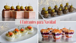 4 APERITIVOS y ENTRANTES para Navidad 20222023  Tapas Variadas y Muy Originales  DarixLAB [upl. by Caterina]