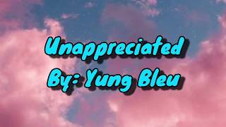 Unappreciated by Yung Bleu lyric video [upl. by Noroj]