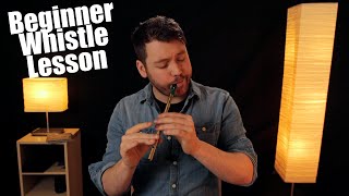 Irish Tin Whistle Beginner Lesson Basics [upl. by Leiuqese658]