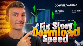 How To Fix Steam Games Slow Download Speed [upl. by Hsan]