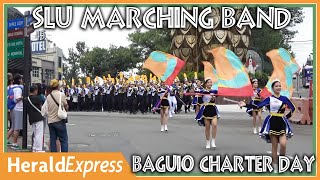 Saint Louis University Marching Band  Baguio Day Parade [upl. by Nylzor]