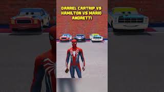 DARREL CARTRIP VS LEWIS HAMILTON VS MARIO ANDRETTI  EXPLOSION CHALLENGE shorts disneycars [upl. by Hiro128]