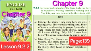 Class 8 English chapter 8 lesson 922 Writing Differently Page 139 [upl. by Annawad]