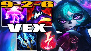 Wild Rift Vex Mid Gameplay 9 2 6 in Season 15 Build amp Runes  CHALLENGER RANKED [upl. by Sirahc547]