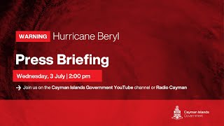 Hurricane Beryl  Press Briefing  3 July 2024 [upl. by Dasteel]