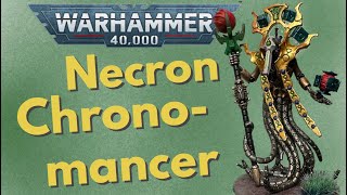 Begginer Painting Necron Chronomancer in 10 Colors Szarekhan Dynasty  Warhammer 40k Miniature [upl. by Jammie]