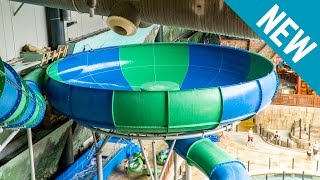 Lalandia Billund  Twister Trichterrutsche NEW 2017 Space Bowl Onride POV [upl. by Oirtemed]