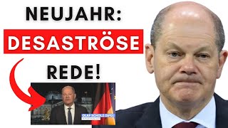 Scholz blamiert sich bei NeujahrRede komplett [upl. by Rosinski34]