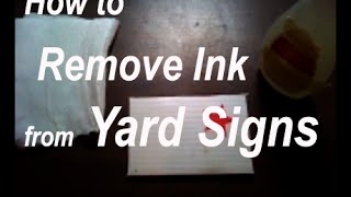 How to Remove InkLettering from Chloroplast Yard Signs [upl. by Ttenyl]