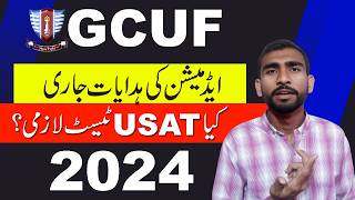 Instructions for Admission 2024 GCUF [upl. by Assilrac239]