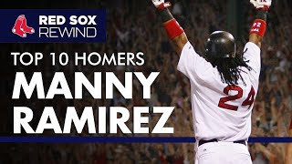 Top 10 Manny Ramirez Home Runs  Red Sox Rewind [upl. by Segalman]