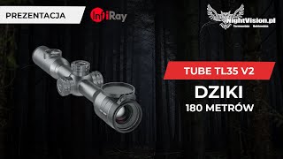 Dziki 180 metrów Luneta termowizyjna InfiRay Tube TL35 v2 termowizja nightvision infiray [upl. by Eelamme722]