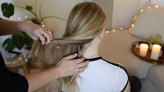 ASMR  Relaxing Hair Play For Sleep ✨ Hair Brushing Scalp Check No Talking Real Person ASMR [upl. by Swisher592]