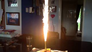 Cake Candle Fireworks [upl. by Rosemonde749]