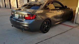 BMW M235i w ARMYTRIX CatBack Exhaust amp VRSF downpipes [upl. by Mclain756]