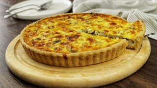 Recette de la quiche au poulet et aux champignons [upl. by Yregerg]