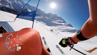 GoPro Snow Ted Ligety GS Ski Run with GPS Telemetry [upl. by Tloc]