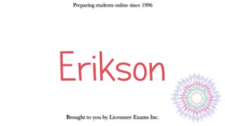 Erikson  ASWB NCE NCMHCE MFT Exam Prep and Review [upl. by Ammadas537]