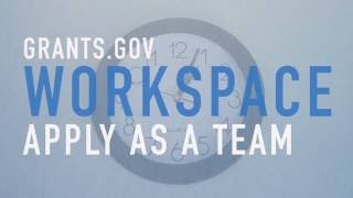 Apply for Federal Grants as a Team with Grantsgov Workspace Promo [upl. by Halika]