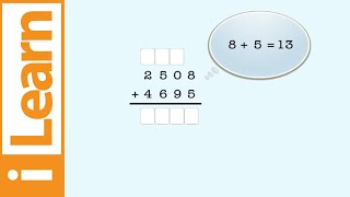 Adding 4digit numbers with regrouping [upl. by Powers]