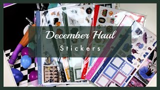 December 23 Haul  Planner Stickers [upl. by Netsruk]