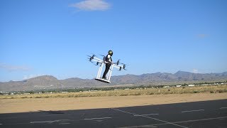 Hero Flyer Manned Drone Aerial Performance Uncut [upl. by Akinej243]