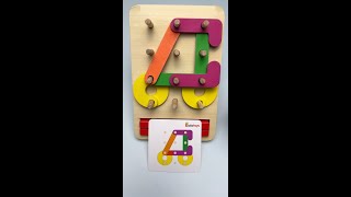 Building a Tractor on a Peg Board 🚜 Fun Color Learning for Kids [upl. by Jeunesse]