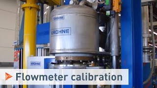 Calibration with a Piston Prover shown with an Ultrasonic Flowmeter  KROHNE [upl. by Butte285]