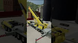 Testing the Liebherr LTM1450 Mobile Crane farmingsimulator22 fs22 shorts [upl. by Tertia]