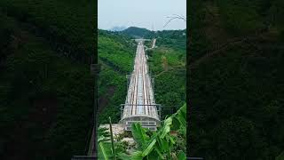 Beautiful View  Bullet Train Whoosh shorts train railways indonesianrailways keretaapi kcic [upl. by Sudnak770]